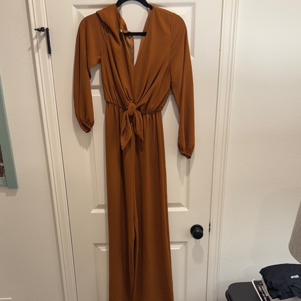 Elegant Brown Long Sleeve Jumper
